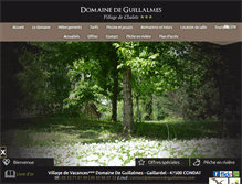 Tablet Screenshot of domainedeguillalmes.com
